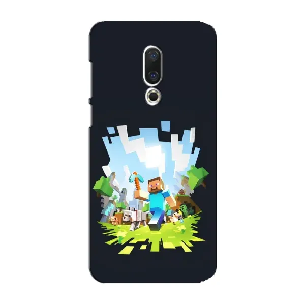 Чохол з принтом «персонажі Minecraft» для Meizu 15 Plus