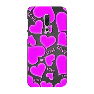 Чехлы для любимой на Мейзу 15 Плюс (VPrint) (Pink hearts)