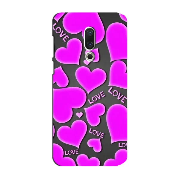 Чехол с принтом «Pink hearts» для Meizu 15 Plus