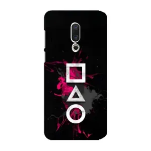 Чехол Гра в кальмара для Meizu 15 Plus (Символы Игра кальмара)