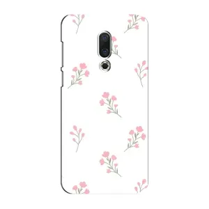 Чохол з розовим принтом для Meizu 15 Plus (Рожеві квіти)