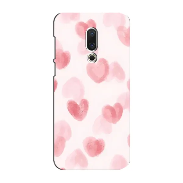 Чехол с принтом «Розовые сердечки» для Meizu 15 Plus