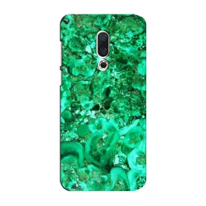 Мраморний чехол на Meizu 15 Plus (VPrint) (Салатовий Мрамор)