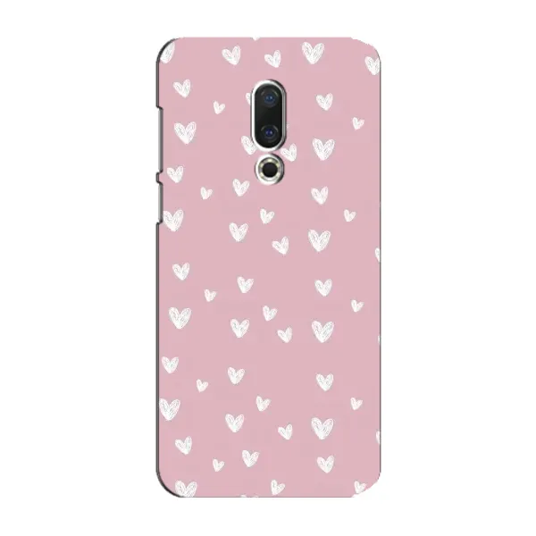 Чехол с принтом «Сердечки на розовом» для Meizu 15 Plus