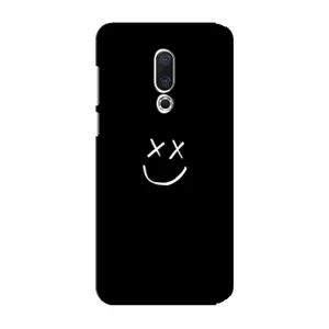 Чехол для Мейзу 15 Плюс - (AlphaPrint) с печатью (ТОП продаж) (Смайл)