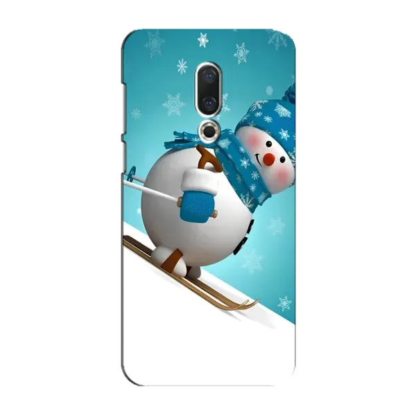 Чохол з принтом «Сніговик на лижах» для Meizu 15 Plus Чохол з принтом «Сніговик на лижах» для Meizu 15 Plus
