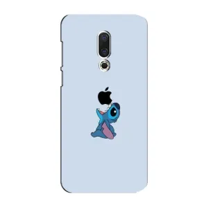 Чехол с принтом Стич на Meizu 15 Plus (Stitch apple)