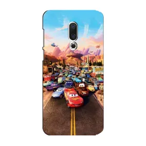 Силиконовый чехол Маквин для Meizu 15 Plus (Тачки на трассе)