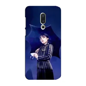 Чохли Венсдей на Meizu 15 Plus Уенсдей (AlphaPrint) (Венздей з парасолькою)