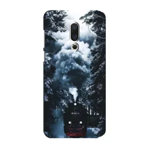 Новогодние, Праздничные Чехлы для Meizu 15 Plus - 2024 год (Зимний поезд)