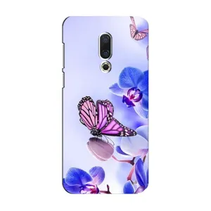Чохол з принтом «Метелик на квітах» для Meizu 15