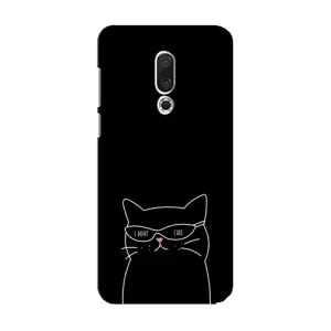 Чехол с рисунком кот на Meizu 15 (Равнодушный кот)