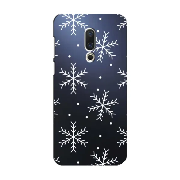 Чехол с принтом «Белые снежинки» для Meizu 15