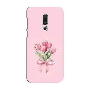 Чехол с розовым рисунком для Meizu 15 (Букет цветов)