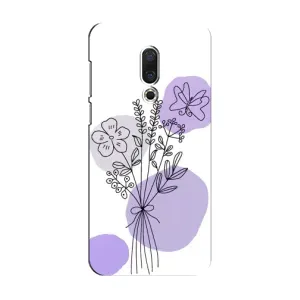 Чохол з принтом «Букет фіолетова абстракція» для Meizu 15