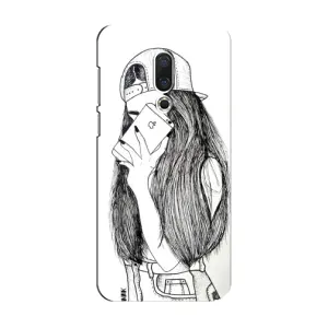 Чехол с печатью для Meizu 15 - (Мода) (AlphaPrint) (Фото девочки)