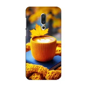 Чехол с уникальным дизайном «Осень с кофе» для Meizu 15 (Кофе на желтом пледе)