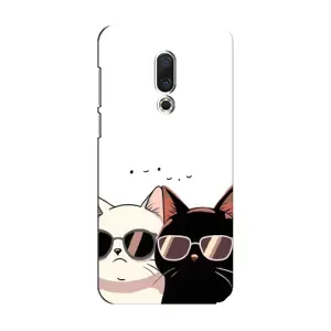 Чехол с рисунком кот на Meizu 15 (Коты в очках)