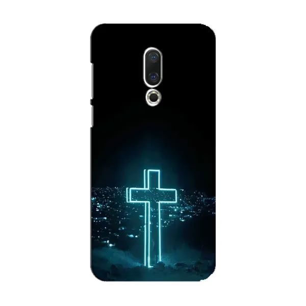 Чехол с принтом «Крест и город» для Meizu 15