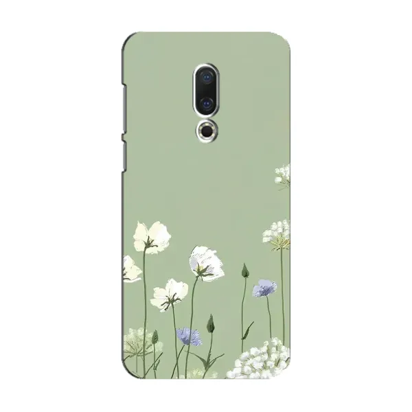 Чехол с принтом «Цветы на зеленом» для Meizu 15