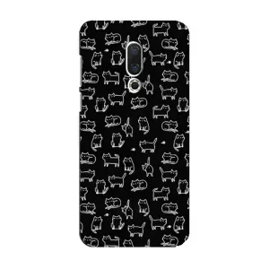Чехол с принтом для Meizu 15 (AlphaPrint) Модные коты (Меленькие котики)