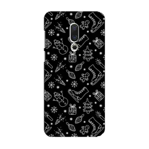Новогодние, Праздничные Чехлы для Meizu 15 - 2024 год (Новогодний фон)