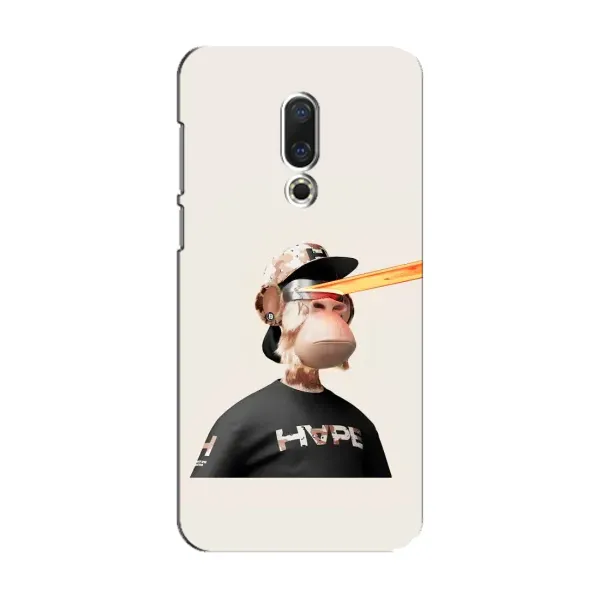 Чехол с принтом «обезьяна NFT в очках» для Meizu 15