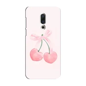 Чехол с розовым рисунком для Meizu 15 (Розовые вишни)