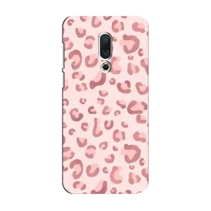 Чехол с розовым рисунком для Meizu 15 (Розовый леопард)