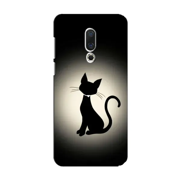 Чехол с принтом «Силуэт котика» для Meizu 15