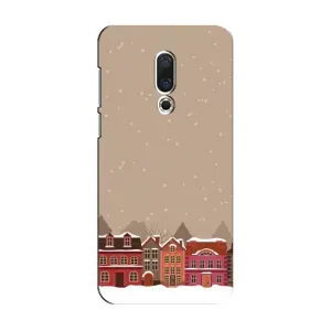 Новогодние, Праздничные Чехлы для Meizu 15 - 2024 год (Зимний город)