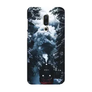Новогодние, Праздничные Чехлы для Meizu 15 - 2024 год (Зимний поезд)