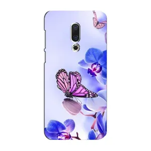 Чохол з принтом «Метелик на квітах» для Meizu 16 Plus