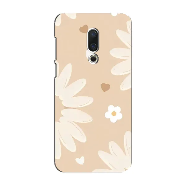 Чехол с принтом «Бежевые цветы» для Meizu 16 Plus