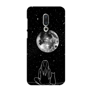 Чехол с принтом «Девушка с котом» для Meizu 16 Plus