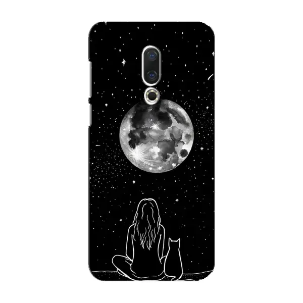 Чехол с принтом «Девушка с котом» для Meizu 16 Plus Чехол с принтом «Девушка с котом» для Meizu 16 Plus