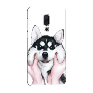 Чехлы с собаками для Meizu 16 Plus (VPrint) (Довольный Хаски)