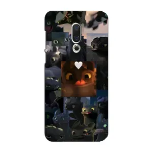 Чехол как приручить дракона на Meizu 16 Plus (Дракон коллаж)