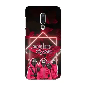 Чехол Гра в кальмара для Meizu 16 Plus (Охранники Игра кальмара)