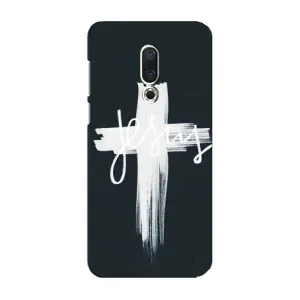 Чехол для Meizu 16 Plus (AlphaPrint) - (Христианские) (Иисус)