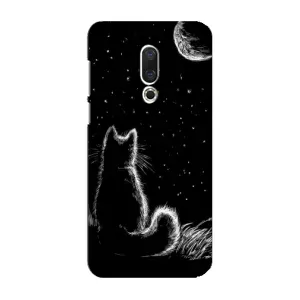 Чехол с принтом для Meizu 16 Plus (AlphaPrint) Модные коты
