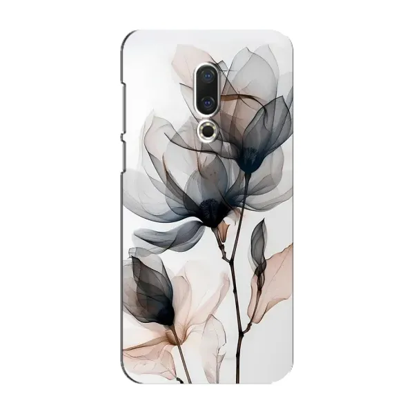 Чехол с принтом «Цветы на белом» для Meizu 16 Plus