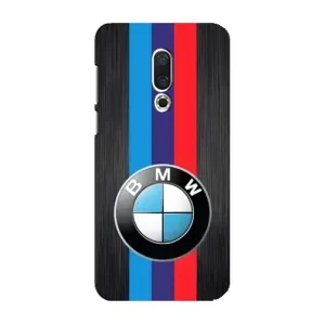 Чехол для Мейзу 16 Плюс - с принтом БМВ (AlphaPrint) (Лого BMW)