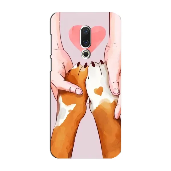 Чохол з принтом «Любовь до собак» для Meizu 16 Plus
