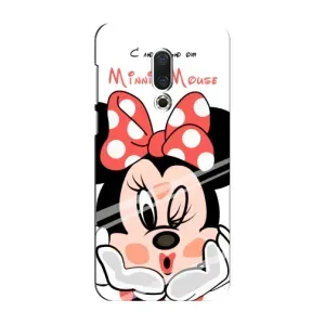 Міккі Маус чохол для Meizu 16 Plus (AlphaPrint - Мультяшні) (Маус Мінні)