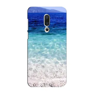 Силиконовый чехол с КАРТИНКАМИ лето для Meizu 16 Plus (AlphaPrint) (Море)