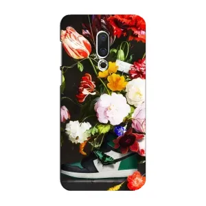 Брендновые Чехлы для Meizu 16 Plus - (PREMIUMPrint) (Nike цветы)