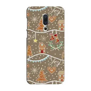 Новогодние, Праздничные Чехлы для Meizu 16 Plus - 2024 год (Новогодние пряники)