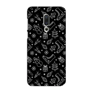 Новогодние, Праздничные Чехлы для Meizu 16 Plus - 2024 год (Новогодний фон)