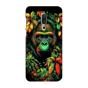 Чехол с Обезьянами Meizu 16 Plus - (AlphaPrint) (Обезьяна в тропиках)